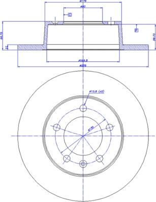 Kawe 6735 00 - Jarrulevy inparts.fi