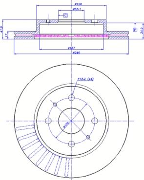 Blue Print ADD64326 - Jarrulevy inparts.fi