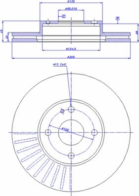 BOSCH 0 986 AB5 201 - Jarrulevy inparts.fi