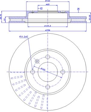 Magneti Marelli DF0481 - Jarrulevy inparts.fi