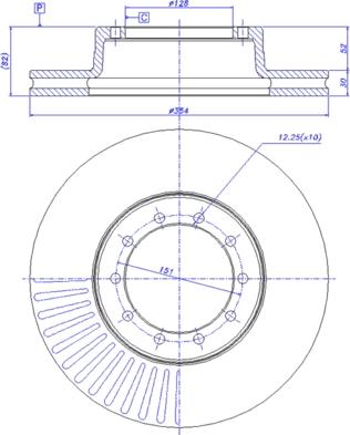 Kawe NCA1071.20 - Jarrulevy inparts.fi