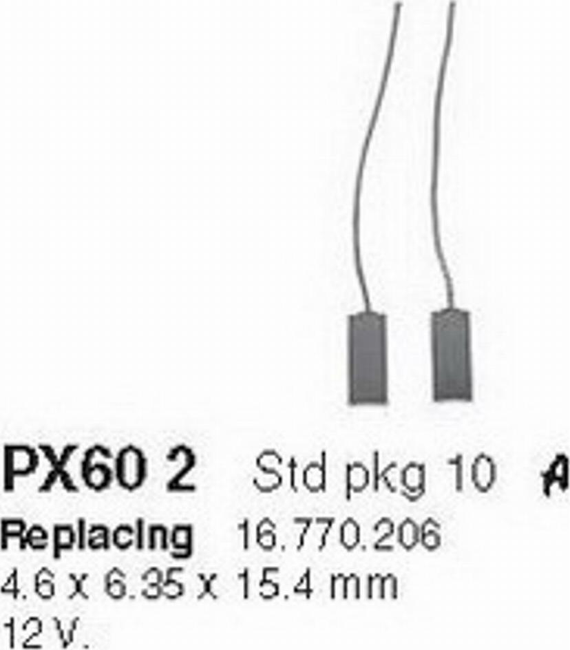 Cargo PX602 - Laturin hiilet inparts.fi