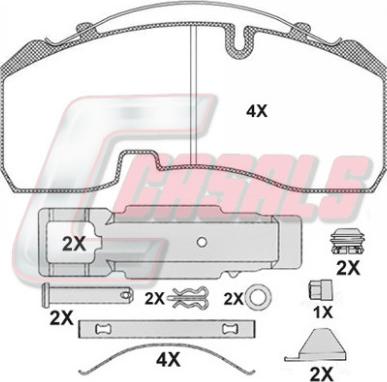 Meritor MDP9007 - Jarrupala, levyjarru inparts.fi