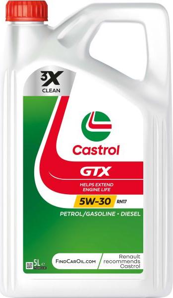 Castrol GTX 5W30 RN17 5L - Moottoriöljy inparts.fi