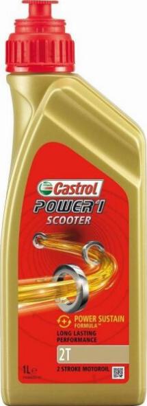 Castrol POWER1 SCOOTER 2T 1L - Moottoriöljy inparts.fi