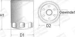 Champion F122/606 - Öljynsuodatin inparts.fi