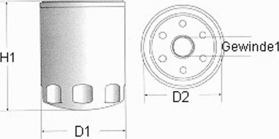 Champion C120/606 - Öljynsuodatin inparts.fi