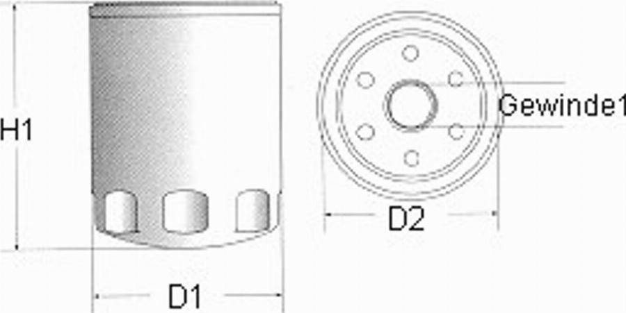 Champion F106/606 - Öljynsuodatin inparts.fi