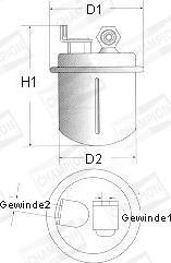 Champion L207/606 - Polttoainesuodatin inparts.fi