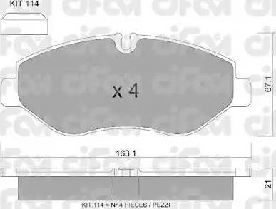 Magneti Marelli PF0649 - Jarrupala, levyjarru inparts.fi