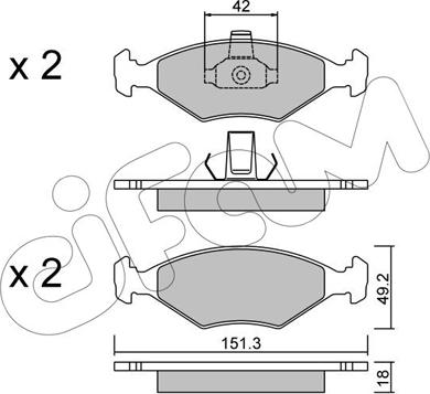 Textar 42101 18,0 05 - Jarrupala, levyjarru inparts.fi