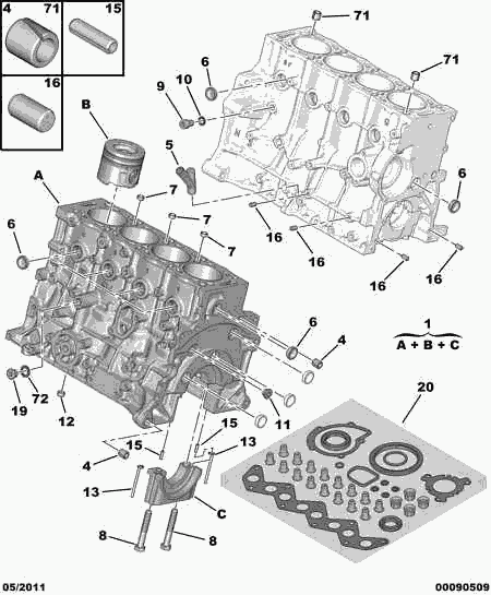 CITROËN 698870 - Suodatin, sisäilma inparts.fi