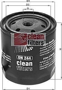 Clean Filters DN 244 - Polttoainesuodatin inparts.fi