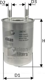 Clean Filters DN2704 - Polttoainesuodatin inparts.fi