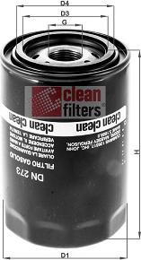 Clean Filters DN 273 - Polttoainesuodatin inparts.fi