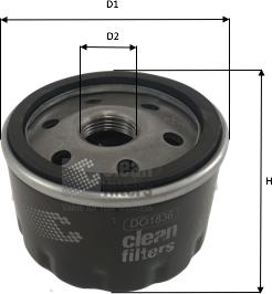 Clean Filters DO1836 - Öljynsuodatin inparts.fi