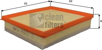 Clean Filters MA3473 - Ilmansuodatin inparts.fi