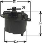 Clean Filters MGC1697 - Polttoainesuodatin inparts.fi