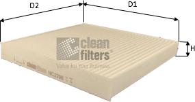 Clean Filters NC2206 - Suodatin, sisäilma inparts.fi