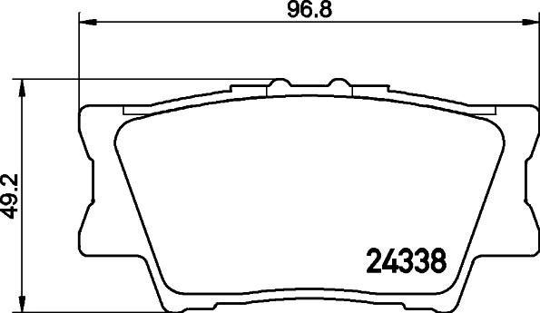 TOYOTA 044660A010 - Jarrupala, levyjarru inparts.fi