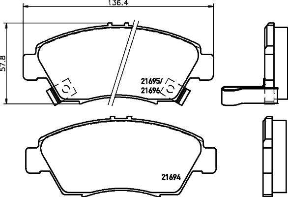 BOSCH 0 986 AB2 665 - Jarrupala, levyjarru inparts.fi