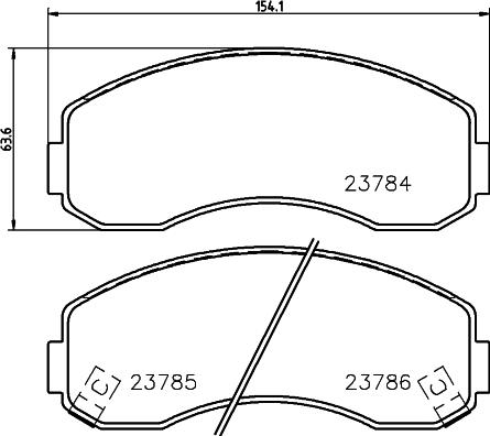 Magneti Marelli T1321MM - Jarrupala, levyjarru inparts.fi