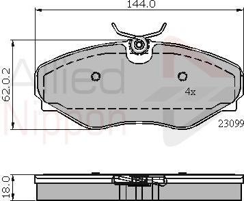 Valeo 598560 - Jarrupala, levyjarru inparts.fi