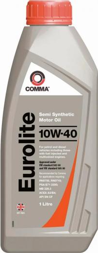 Comma EUROLITE10W401L - Moottoriöljy inparts.fi