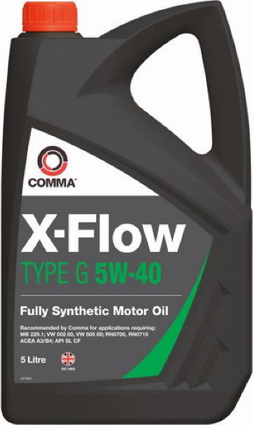 Comma XFLOWG5W40SYNT5L - Moottoriöljy inparts.fi