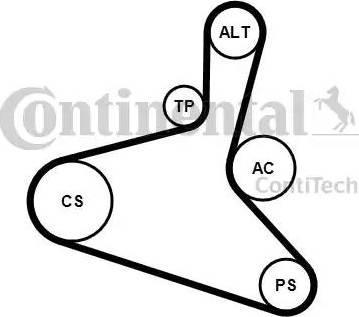 Continental 6DPK1195K1 - Moniurahihnasarja inparts.fi