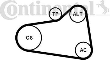 Contitech 6PK905 EXTRA K1 - Moniurahihnasarja inparts.fi