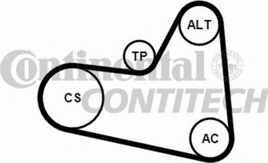 Contitech 6PK976K2 - Moniurahihnasarja inparts.fi