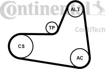 Continental 6PK1045K2 - Moniurahihnasarja inparts.fi