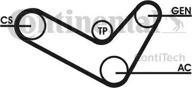 Continental 6PK1050D2 - Moniurahihnasarja inparts.fi