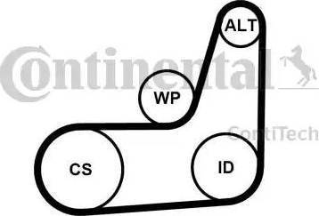 Continental 6PK1033 ELAST T1 - Moniurahihna inparts.fi