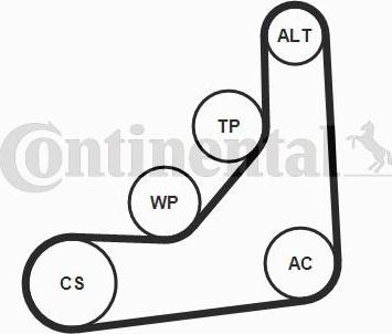 Contitech 6 PK 1153 K3 - Moniurahihnasarja inparts.fi