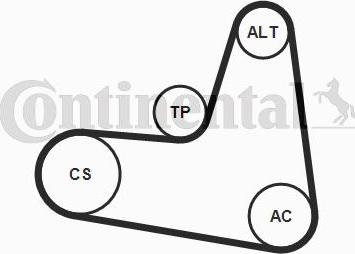 Contitech 6 PK 1120 K2 - Moniurahihnasarja inparts.fi