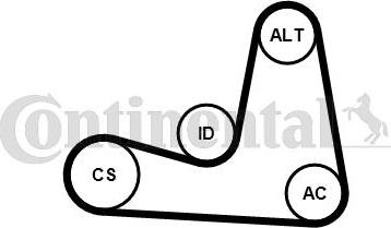 CONTITECH 6PK1200K3 - Moniurahihnasarja inparts.fi