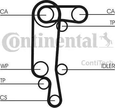 Continental CT957WP3 - Hammashihnasarja inparts.fi