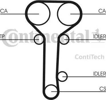 Continental CT978 - Hammashihnat inparts.fi