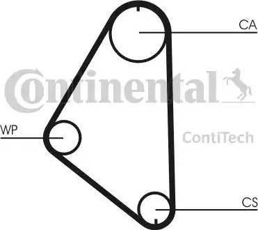 Continental CT558WP1 - Vesipumppu + jakohihnasarja inparts.fi