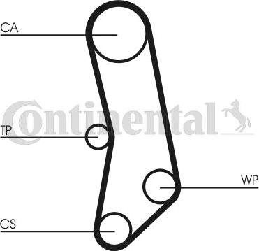 Continental CT 503WP1 - Vesipumppu + jakohihnasarja inparts.fi