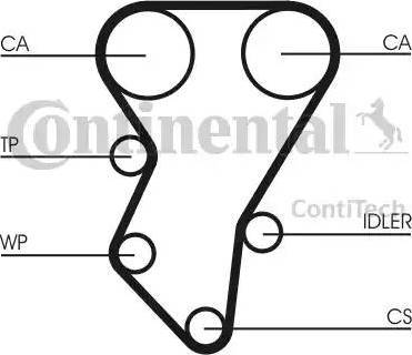 Continental CT588 - Hammashihnat inparts.fi