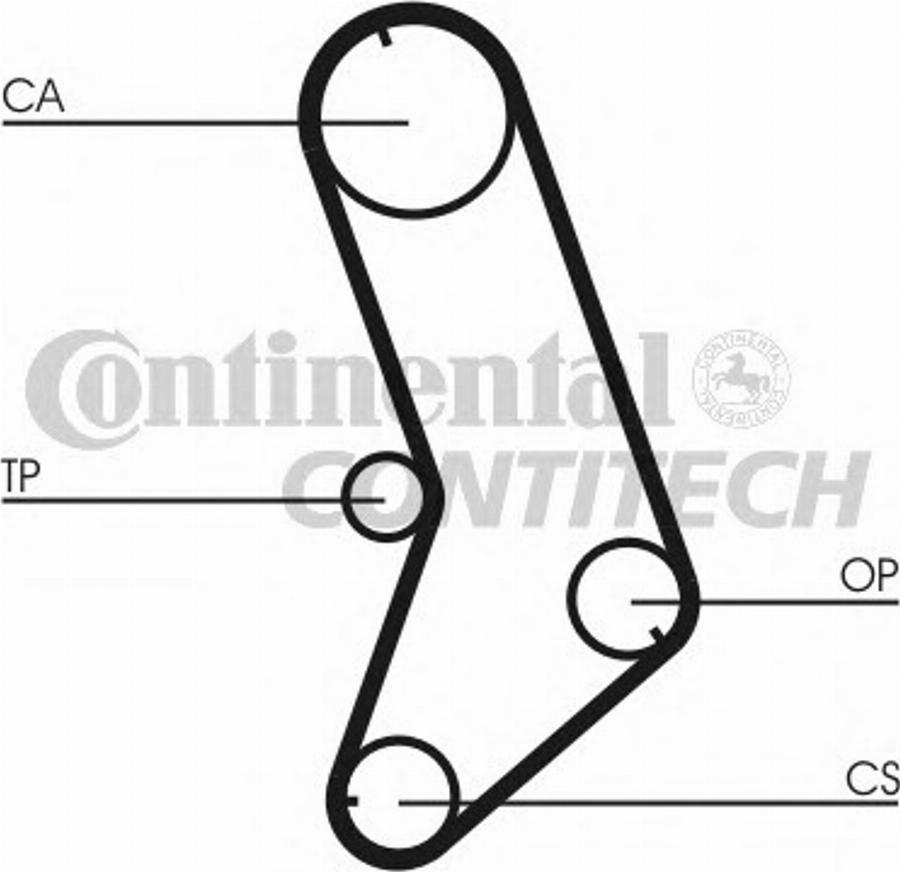 Contitech CT647K2 - Tiivisterengassarja, moottori inparts.fi