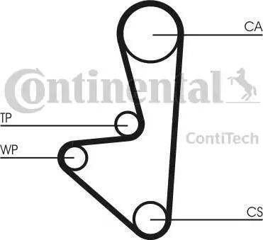 Continental CT607WP1 - Vesipumppu + jakohihnasarja inparts.fi