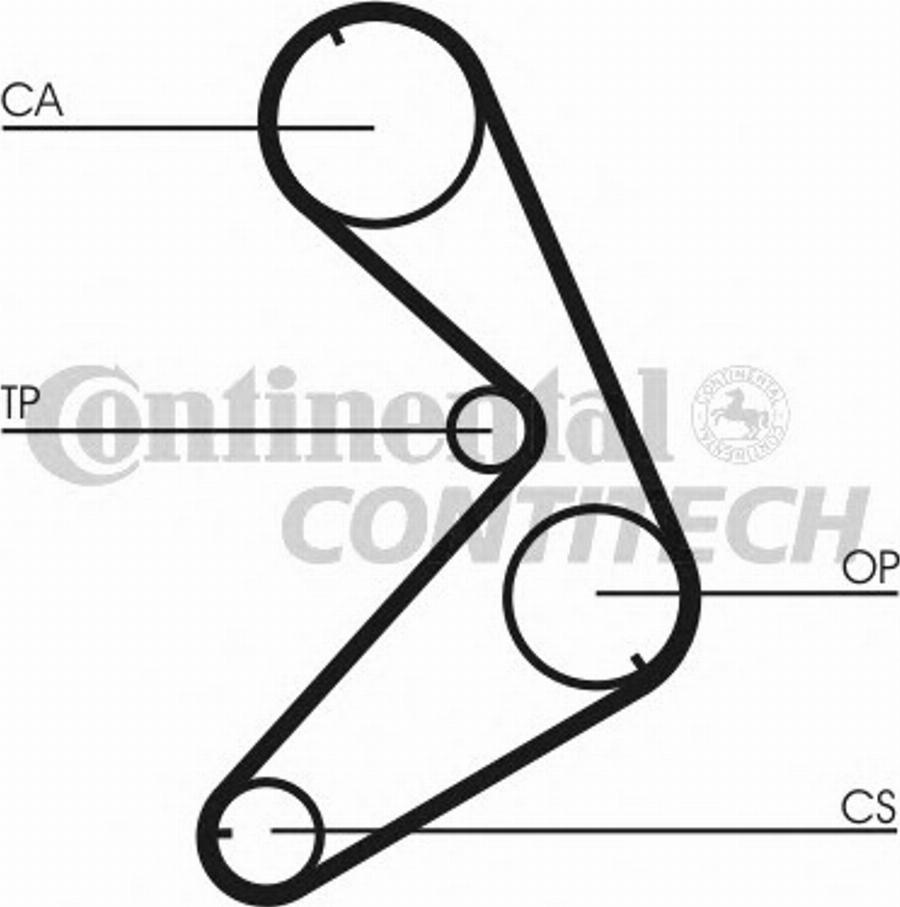 CONTITECH CT676K1 - Hammashihnasarja inparts.fi