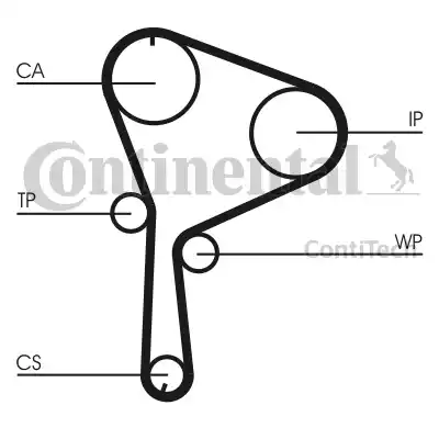 Continental CT1064WP2 - Hammashihnasarja inparts.fi