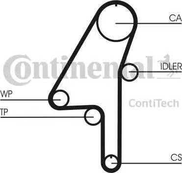 Continental CT1010WP1 - Hammashihnasarja inparts.fi