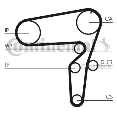 Continental CT 1076 - Hammashihnat inparts.fi