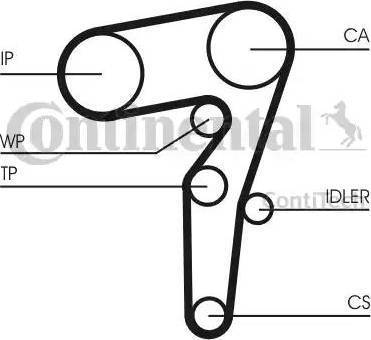 Continental CT 1155 - Hammashihnat inparts.fi